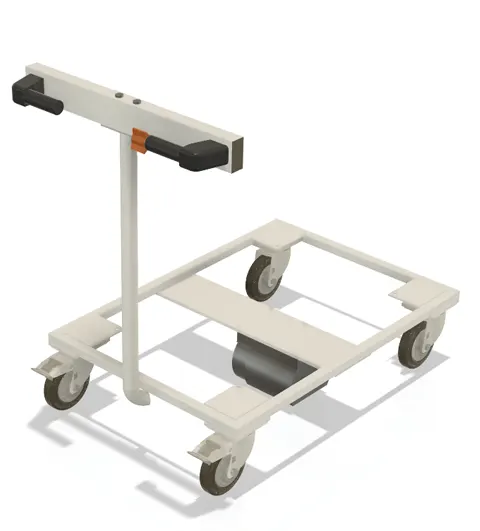 Embase pour motoriser un chariot