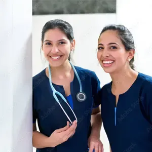 Photo du personnel soignant dans un EHPAD